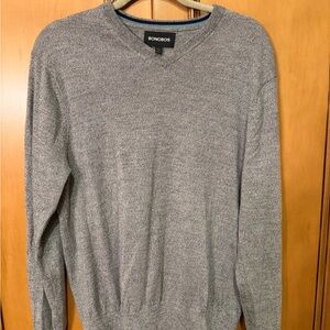 Bonobos Men's V-Neck Sweater in Heather Gray
